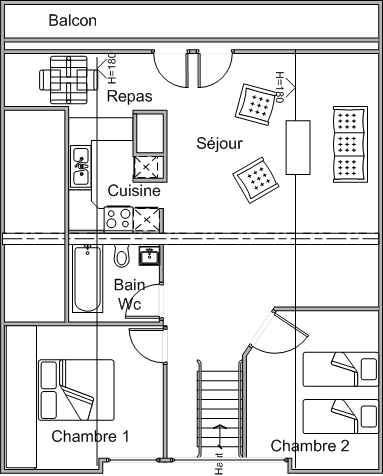 Plan du gîte